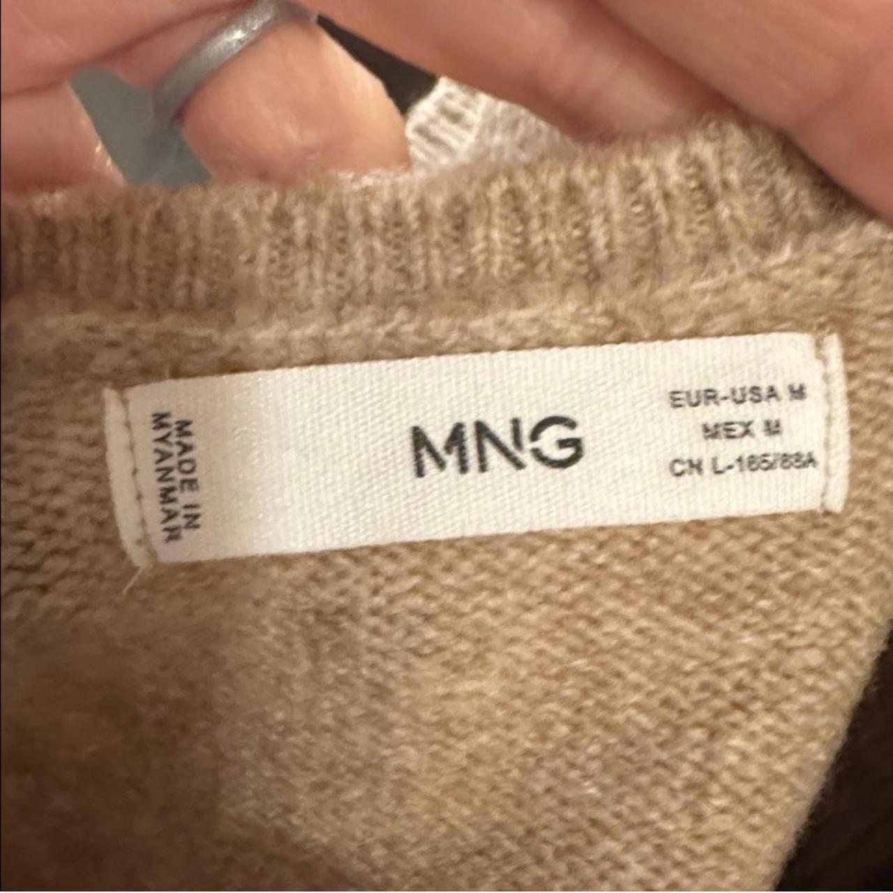 Mango Women's Sweater - Tan/Cream - M – Mango Bei… - image 3