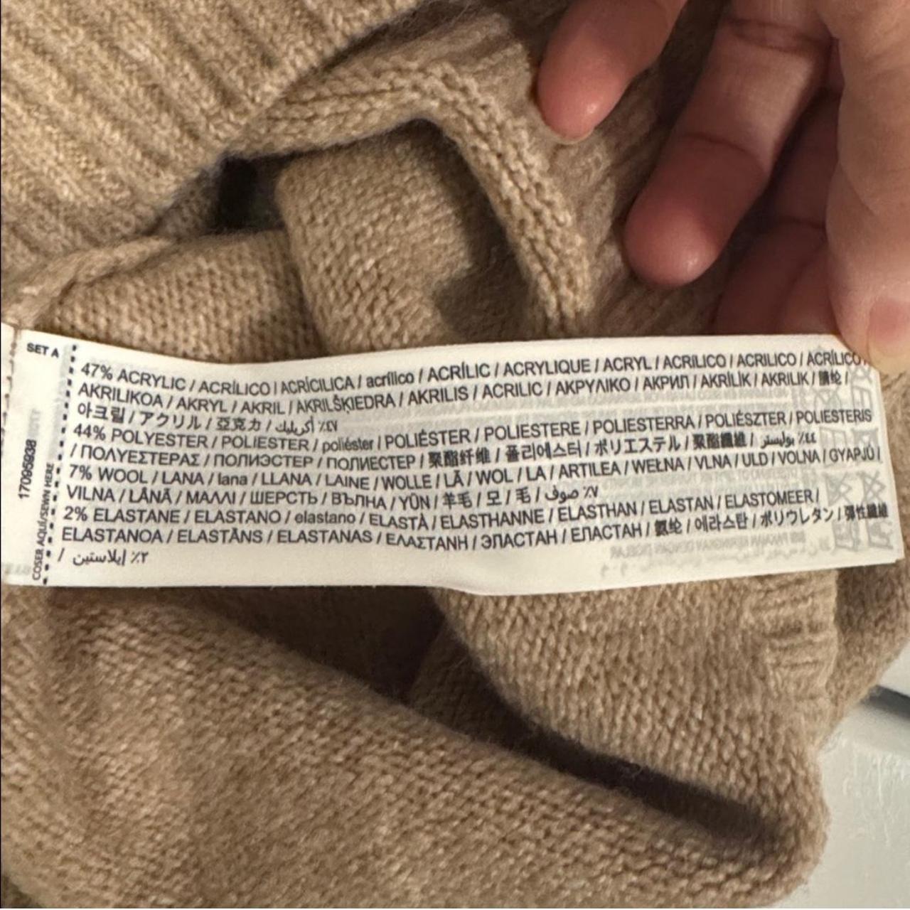 Mango Women's Sweater - Tan/Cream - M – Mango Bei… - image 4