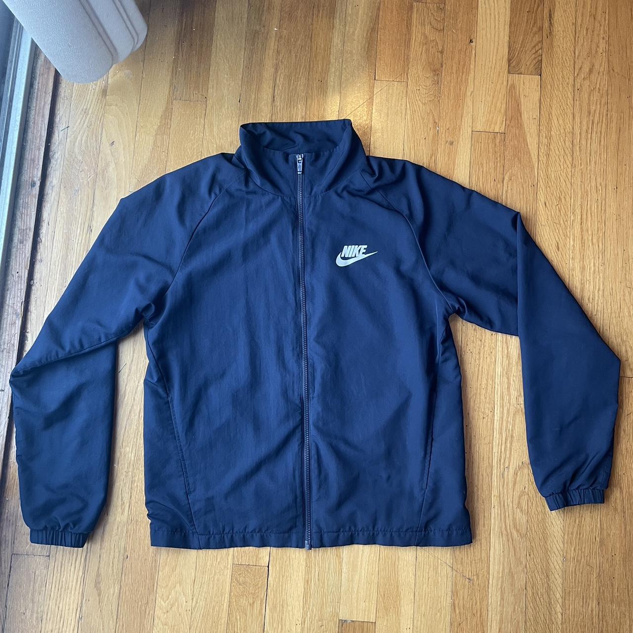 Nike full zip deals Lighweight jacket Navy blue