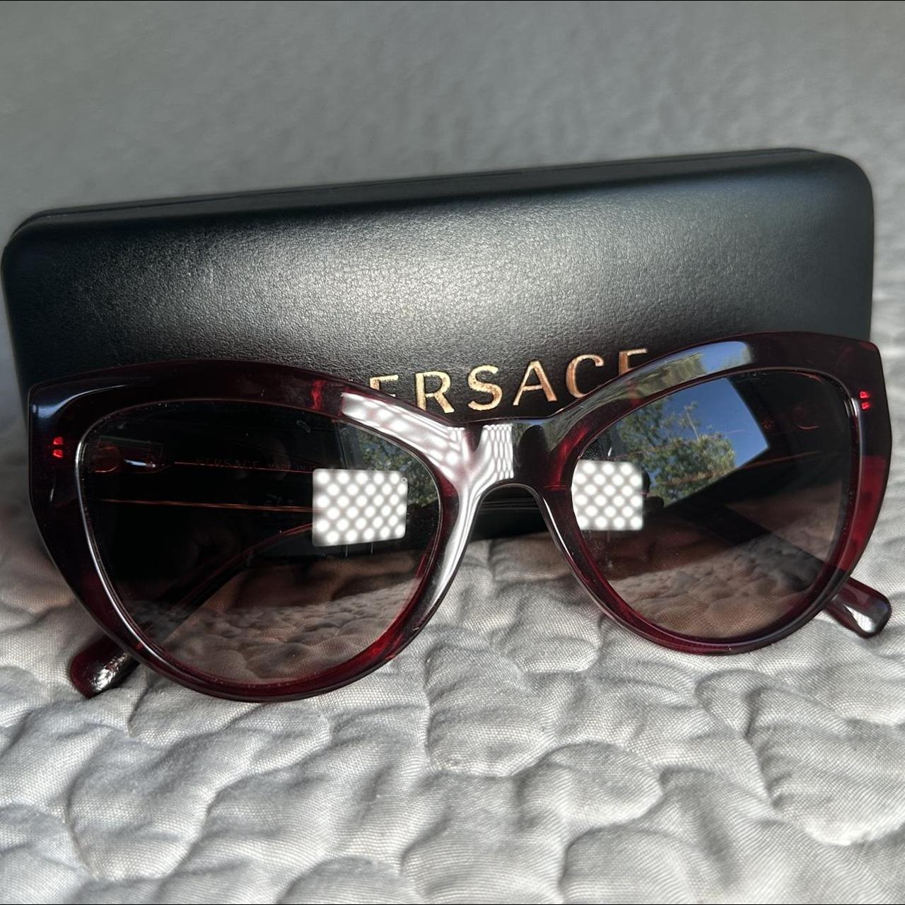 Versace best sale burgundy sunglasses