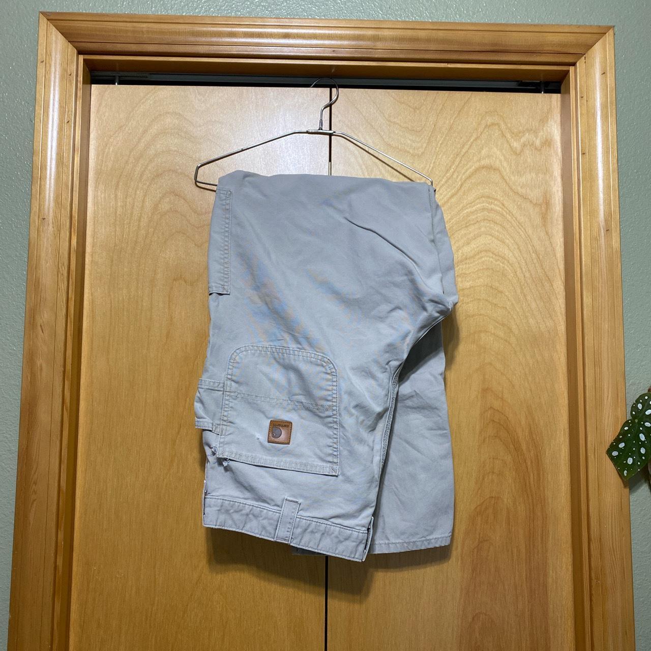 Vintage Cream Carhartt Carpenter Pants. Measured as... Depop