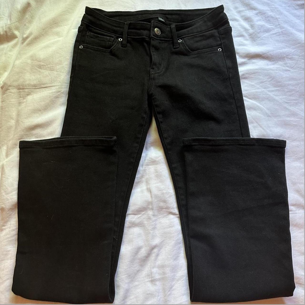 Low Rise Flare Black Jeans never been worn before,... - Depop