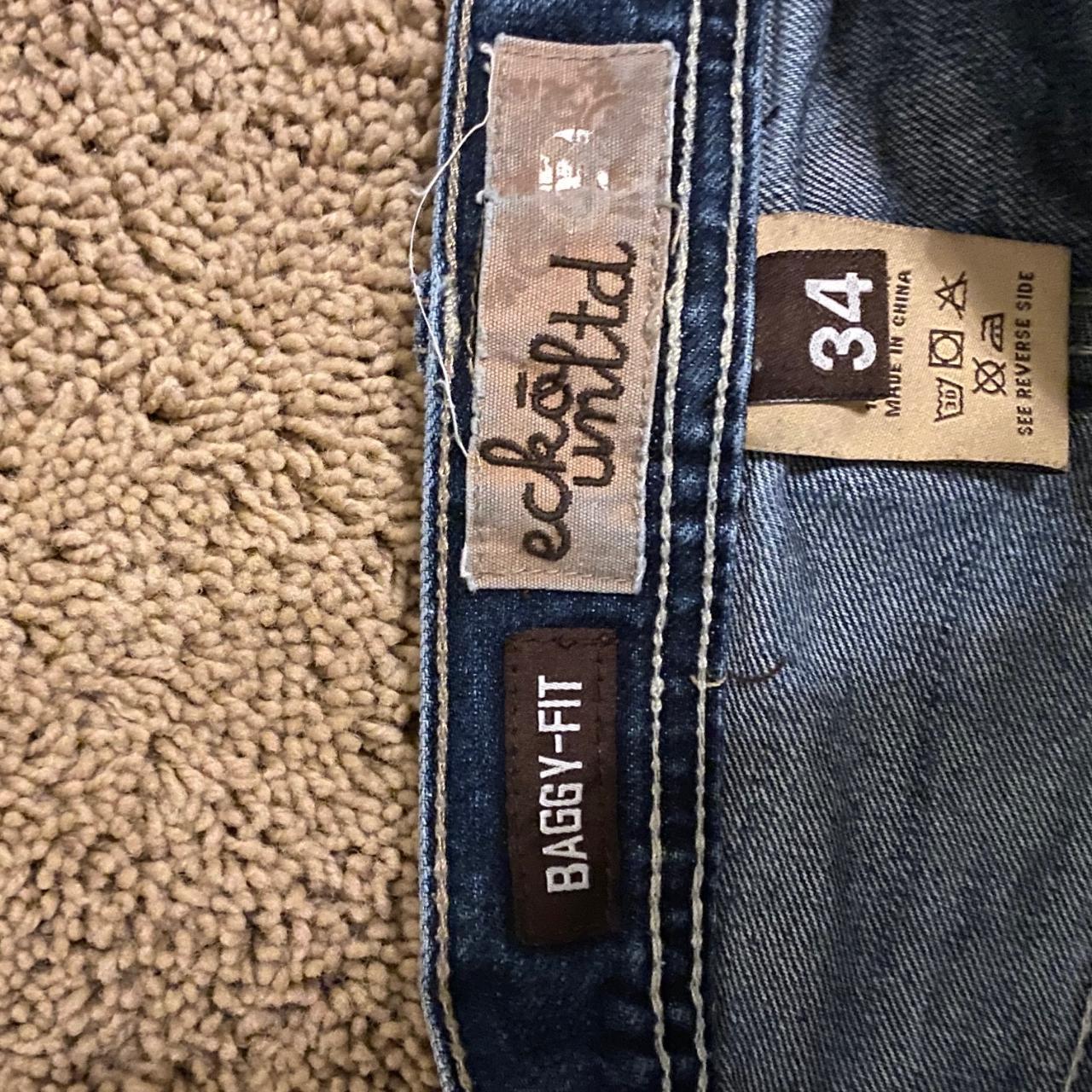 vintage baggy ecko unltd jorts size 34 with nice... - Depop