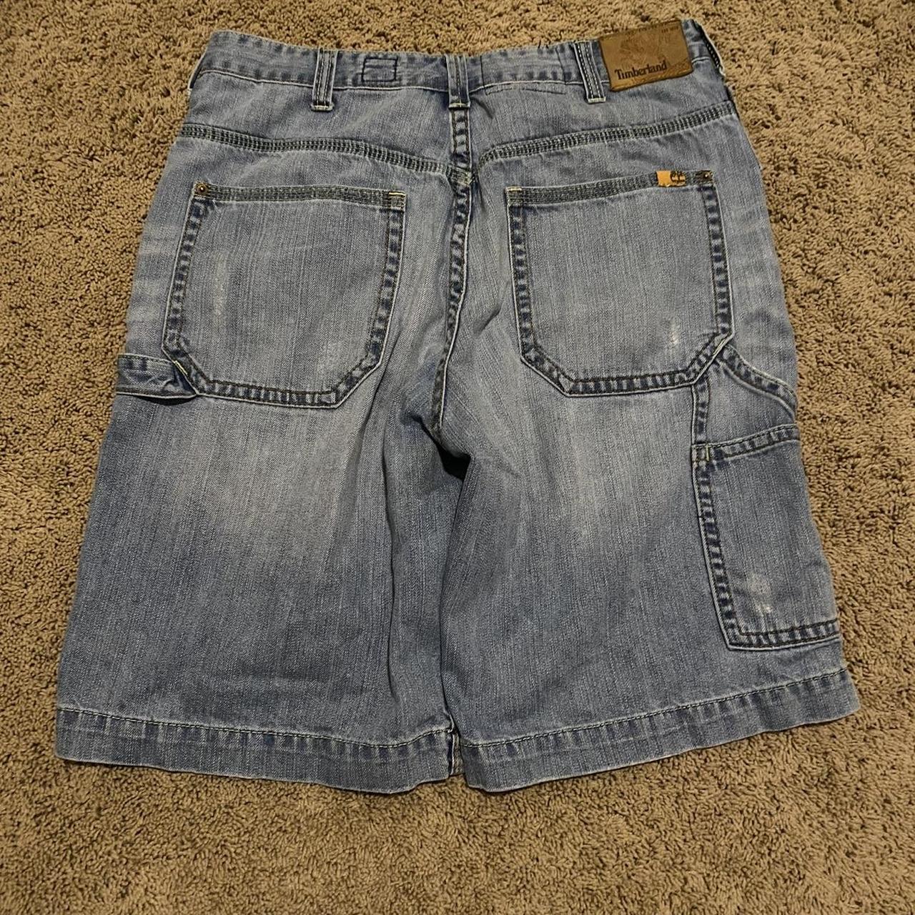 *crazy* vintage faded timberland worker jorts 34 the... - Depop