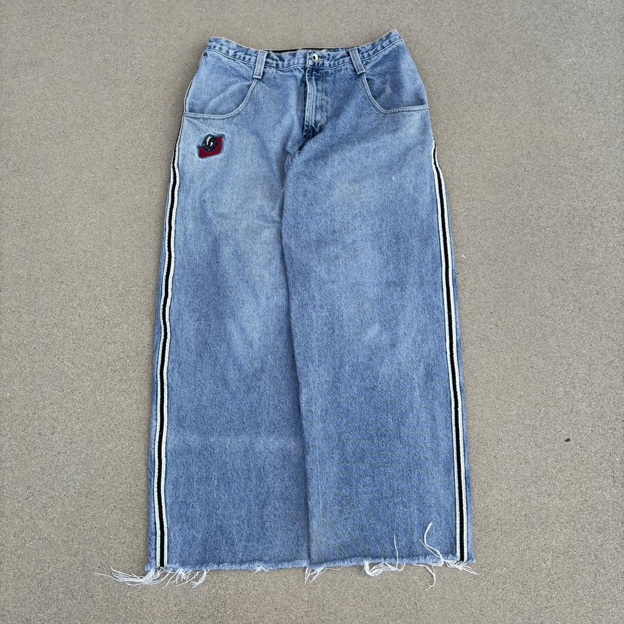 vintage 90s jnco skunks 34x30(cut) ONLY TRYING TO... - Depop