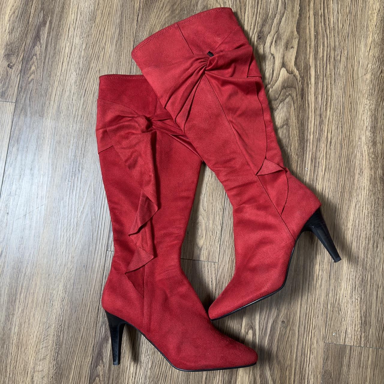 Impo Stretch Red Boots Size 7 womensboots. Depop