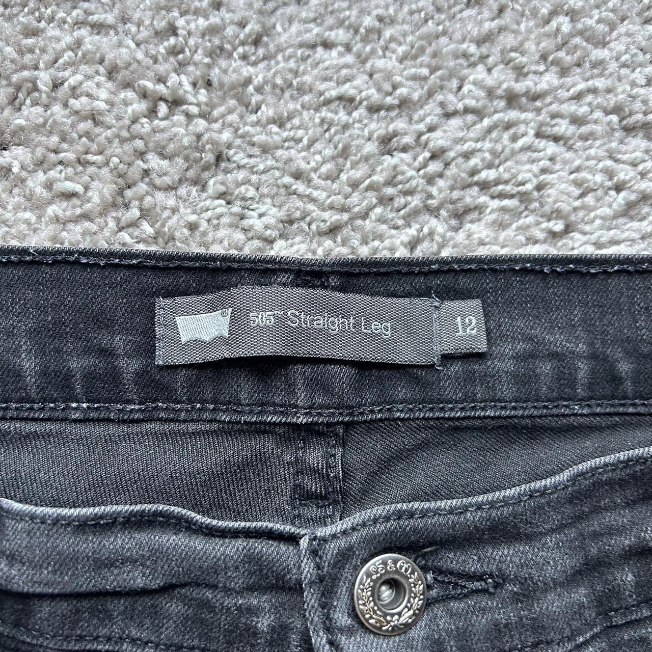 Levi’s 505 straight leg black denim jeans. Fit is... - Depop