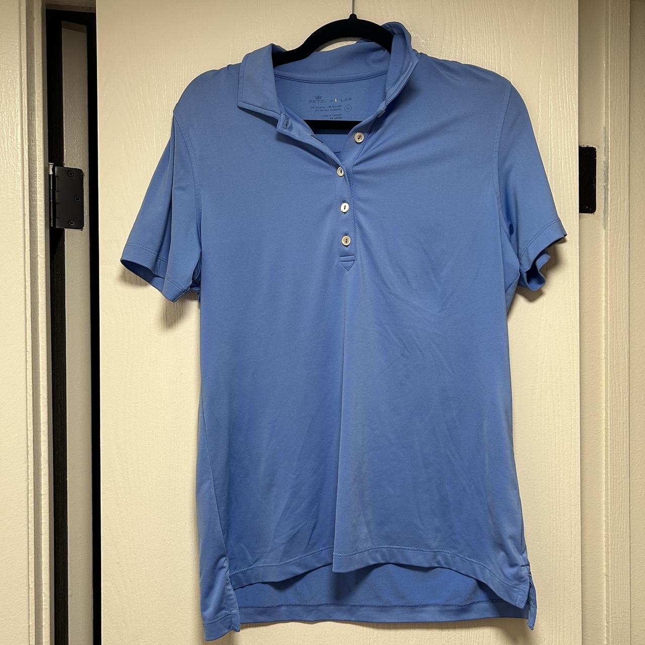 Blue Women’s Peter Millar Golf Polo size medium.... Depop