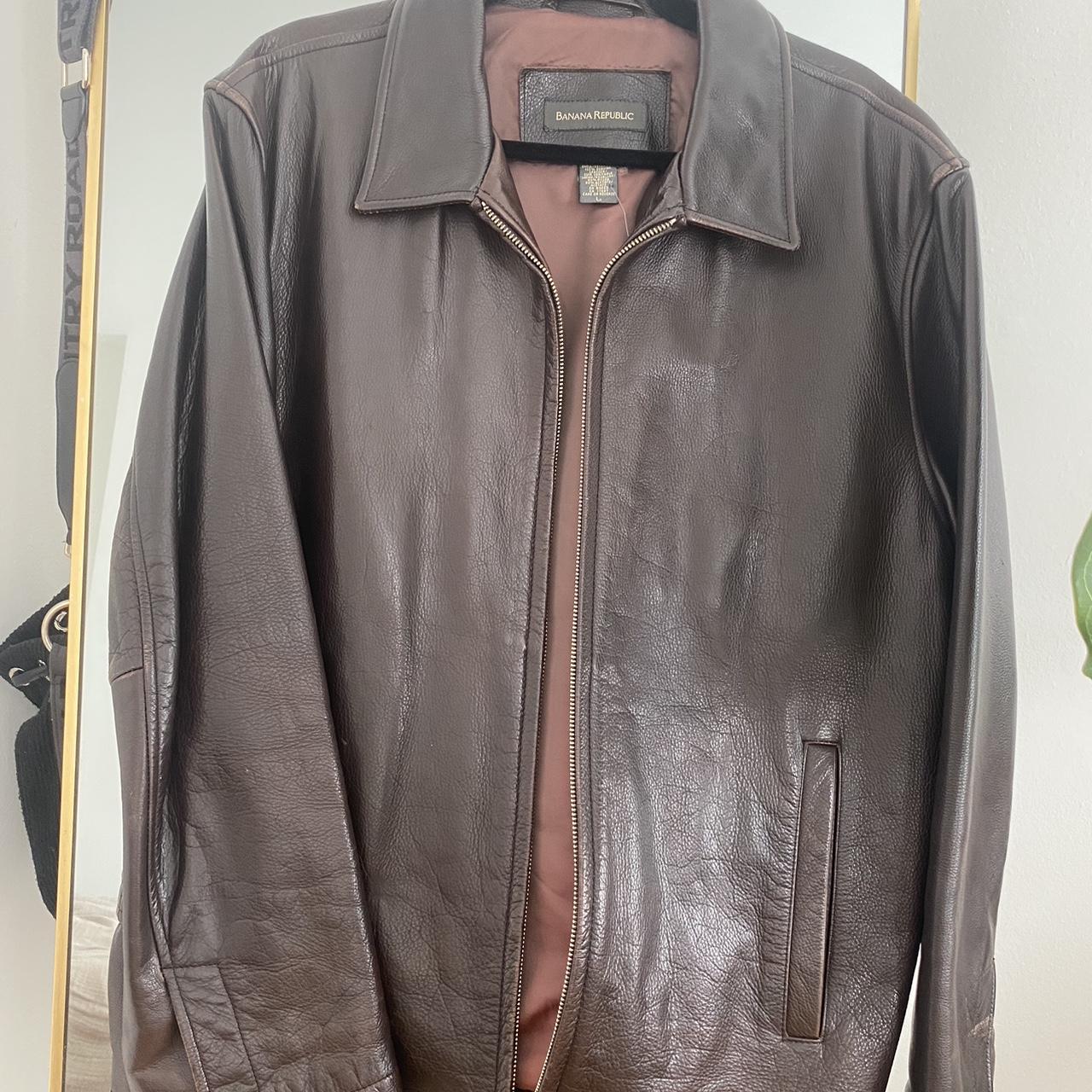 Vintage Banana Republic Leather cheapest Jacket