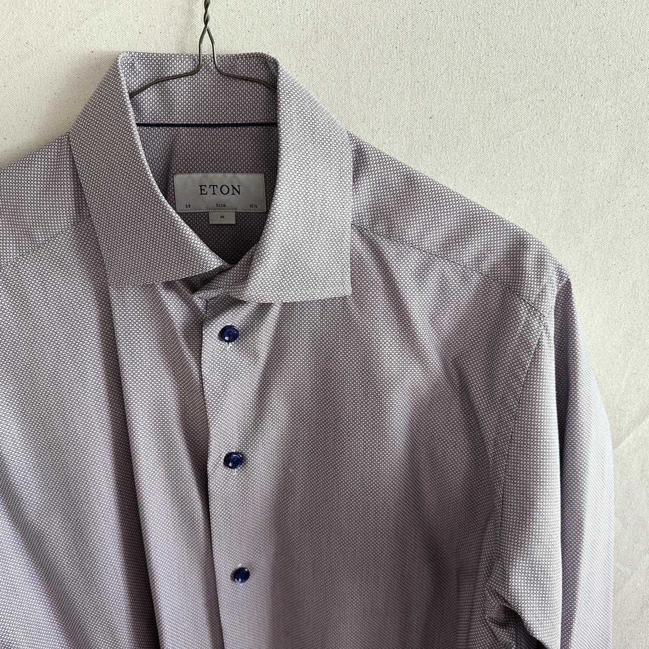 Eton Brand Button Down Collared Dress Shirt Slim Depop