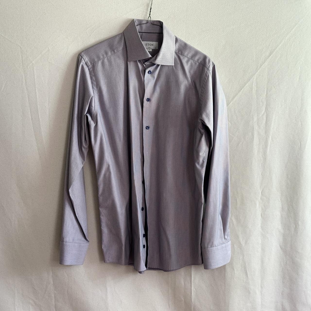 Eton brand button down collared dress shirt. Slim... - Depop