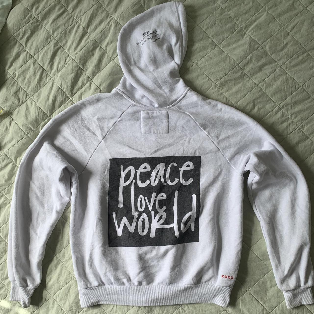 Peace love clearance world hoodie