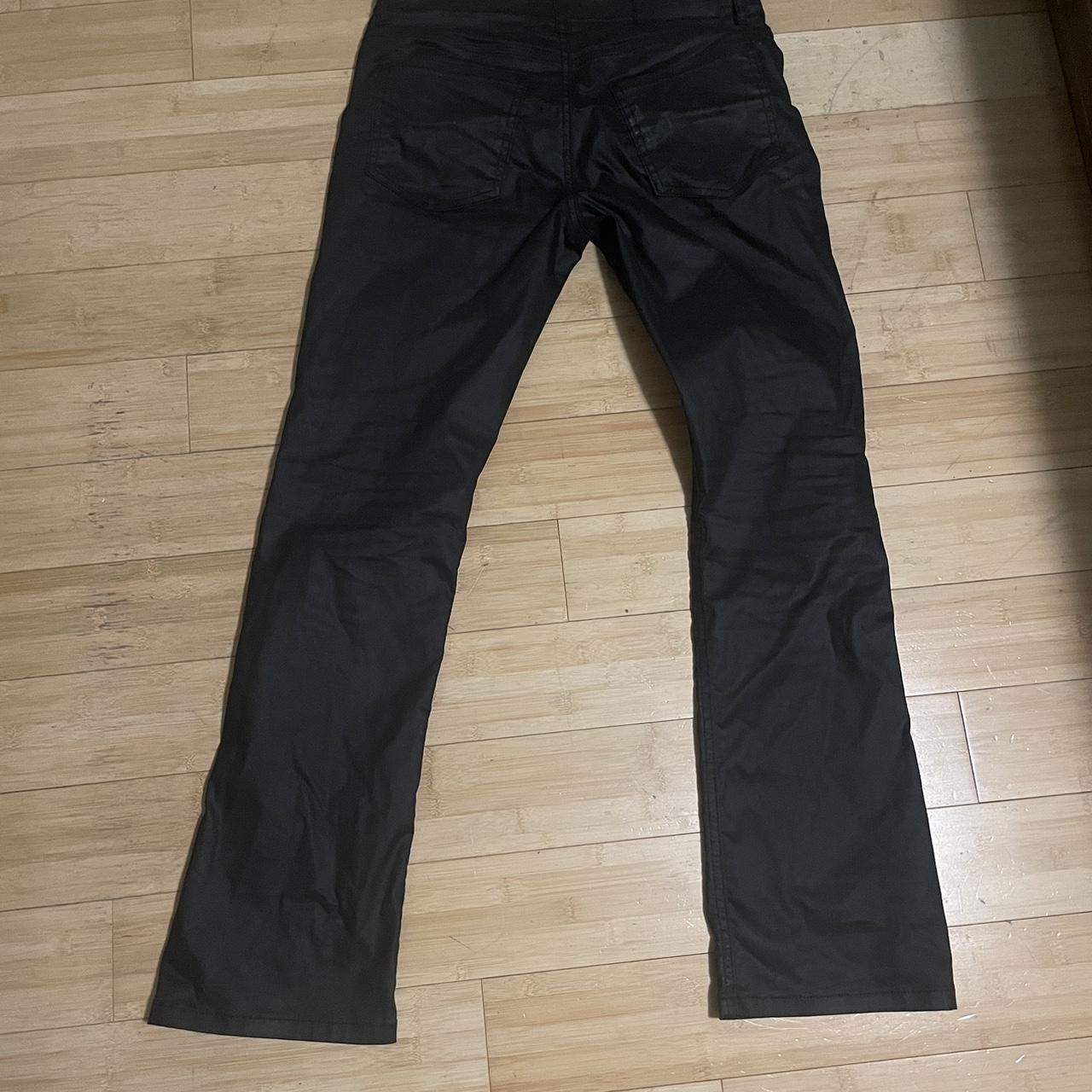 Waxed Flared Jeans Worn Once, Firm on price but... - Depop