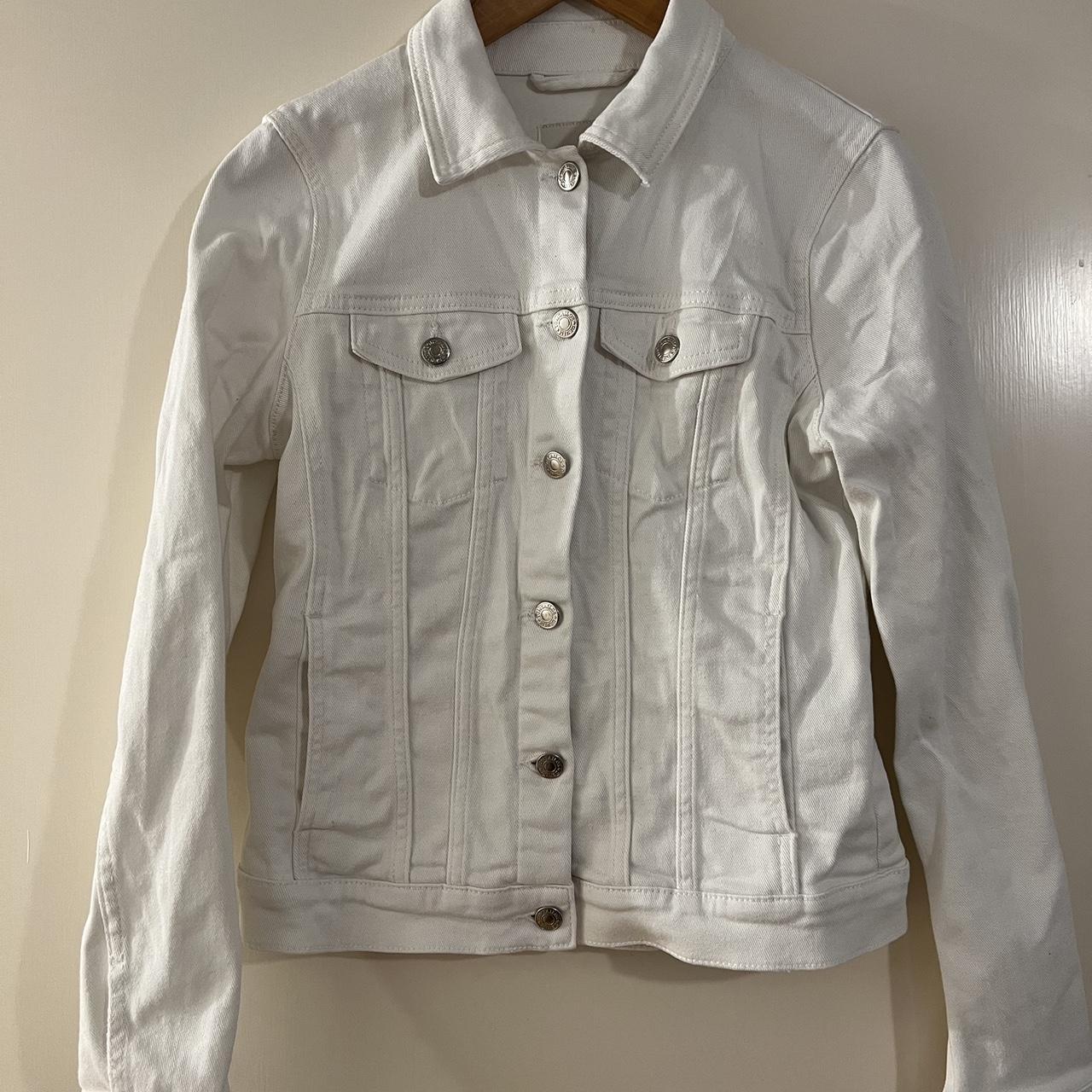 Tom Tailor button front denim jacket in white - BTR - BEYOND THE RACK