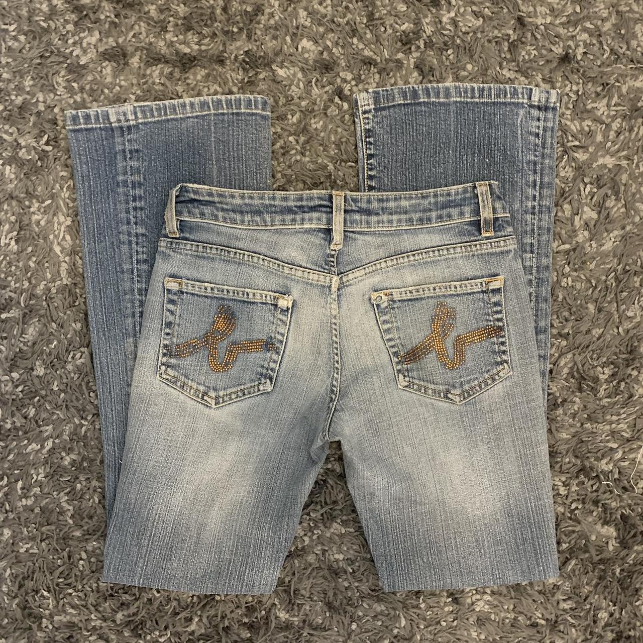 Y2k vintage bebe bootcut jeans Some rhinestones... Depop