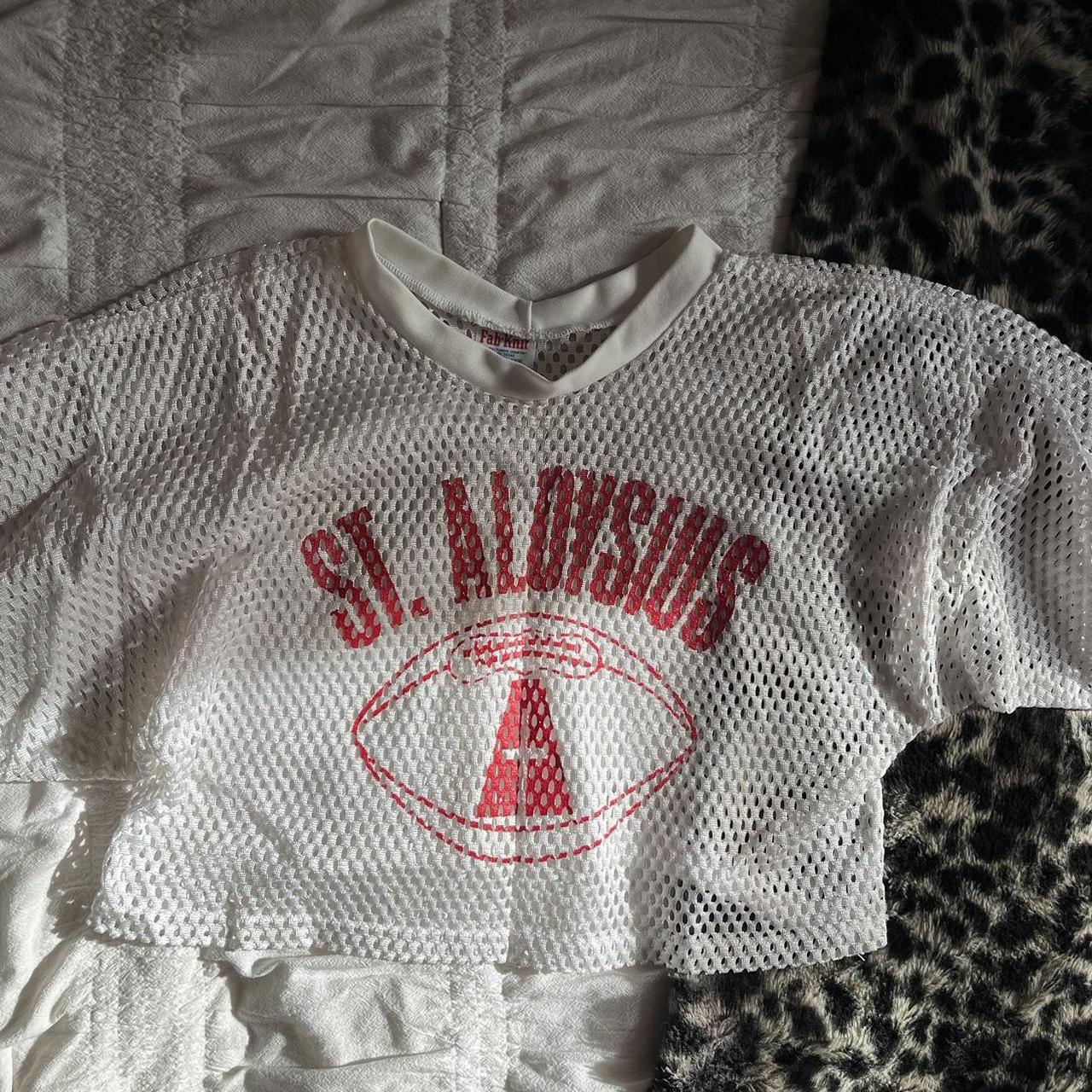 Cropped Mesh Jersey With a pair of heels and jeans…... - Depop