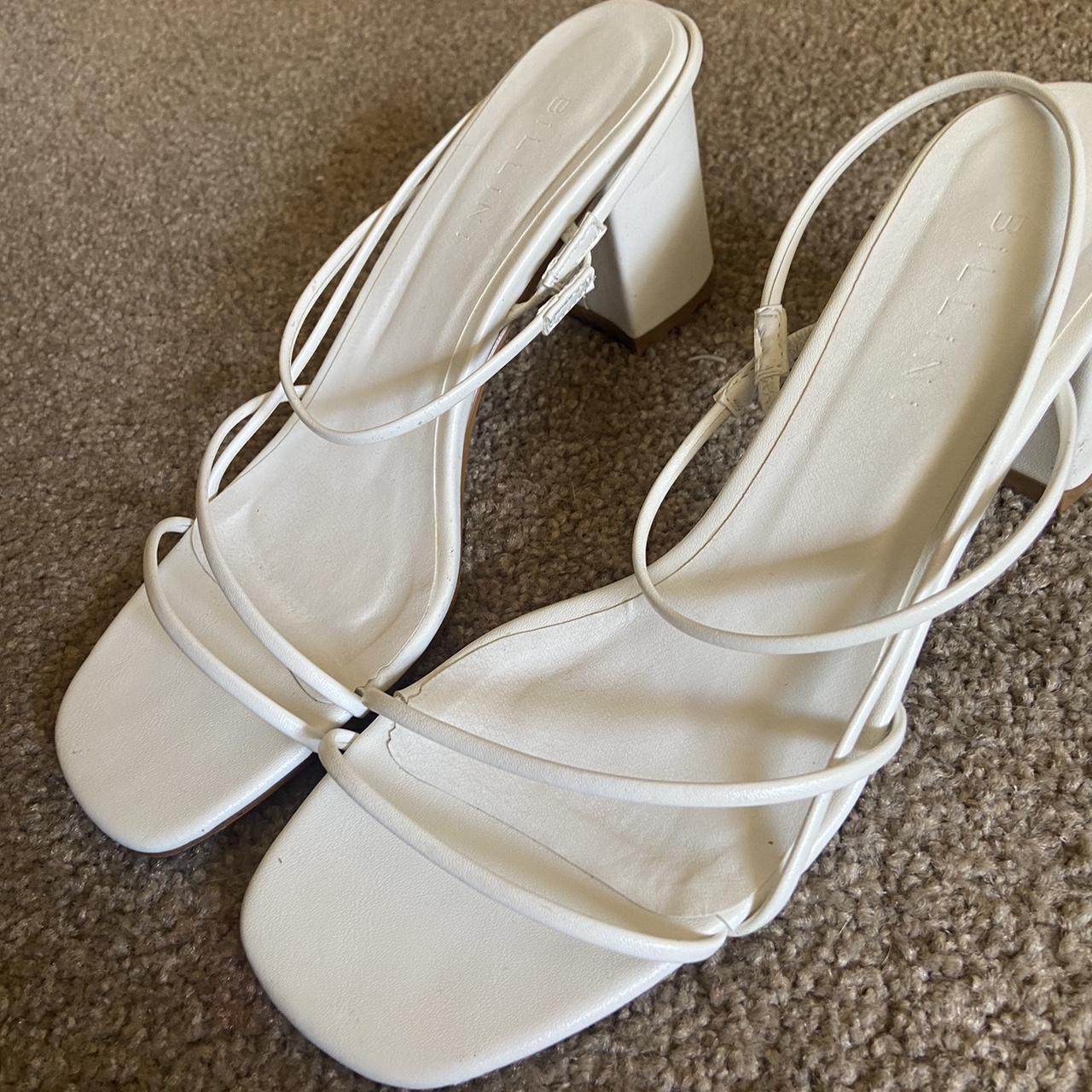 Billini Yachi heel - white size 8 Worn once - Depop