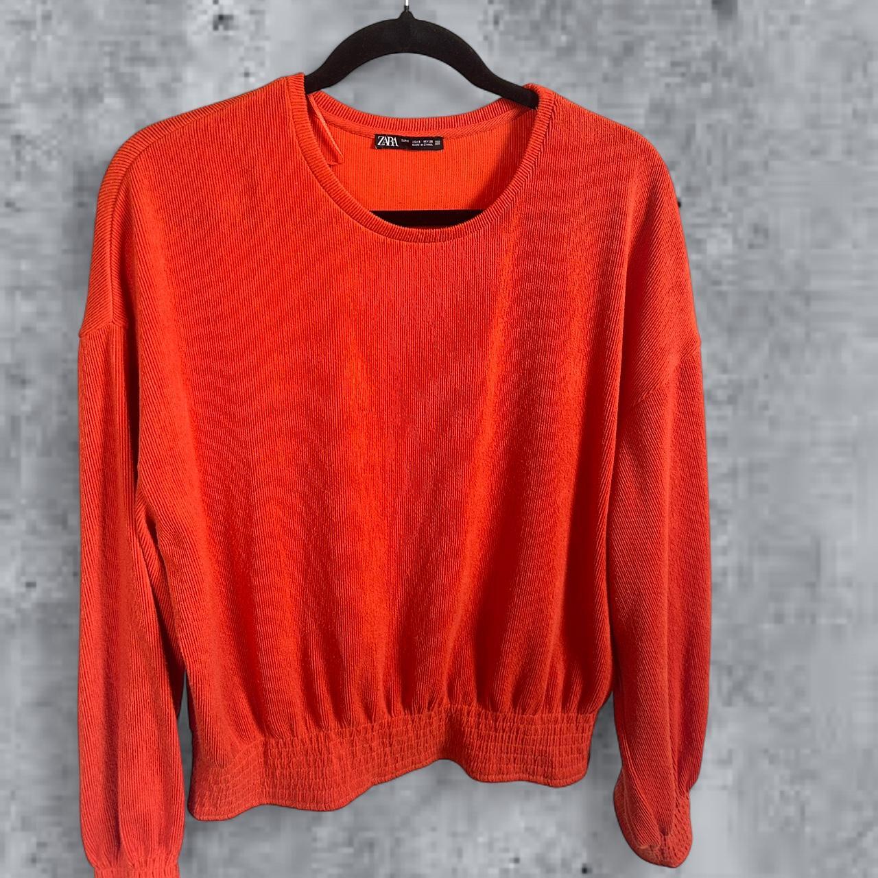 Zara Textured Knit Pullover – Size Small – Depop