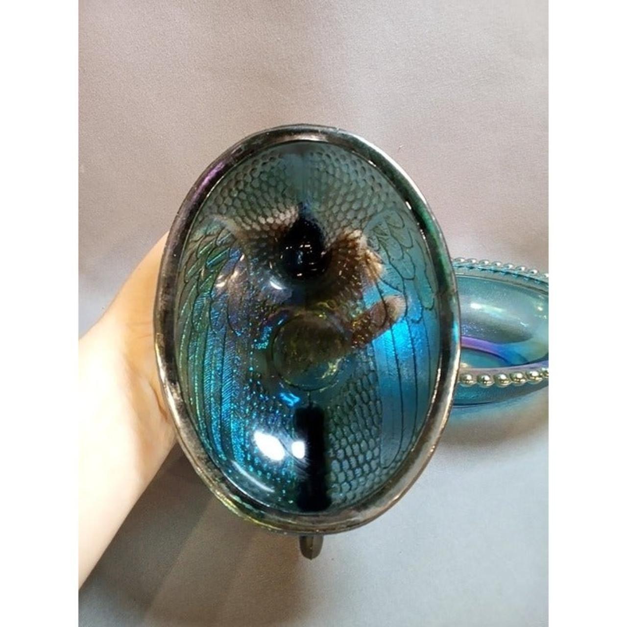 Vintage Indiana Glass Iridescent Carnival Glass... - Depop