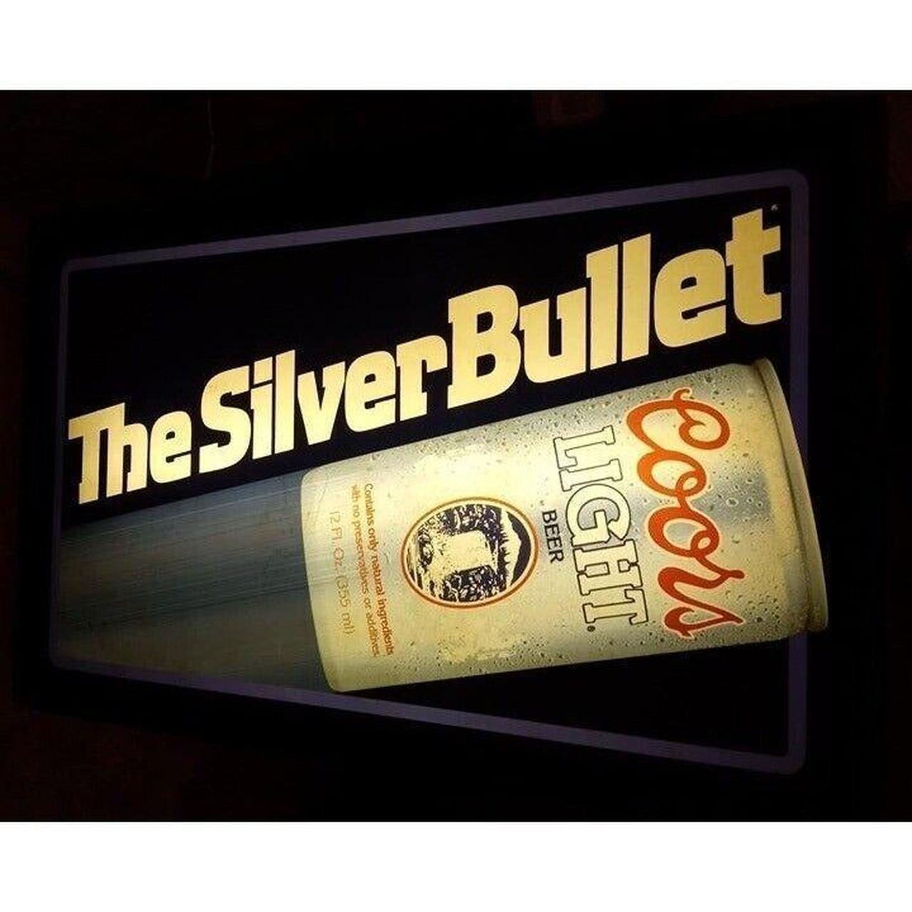 andy　Silver Bullet ネオン看板 Coors Light Coors Light Silver Bullet Neon Light – D&L Billiards