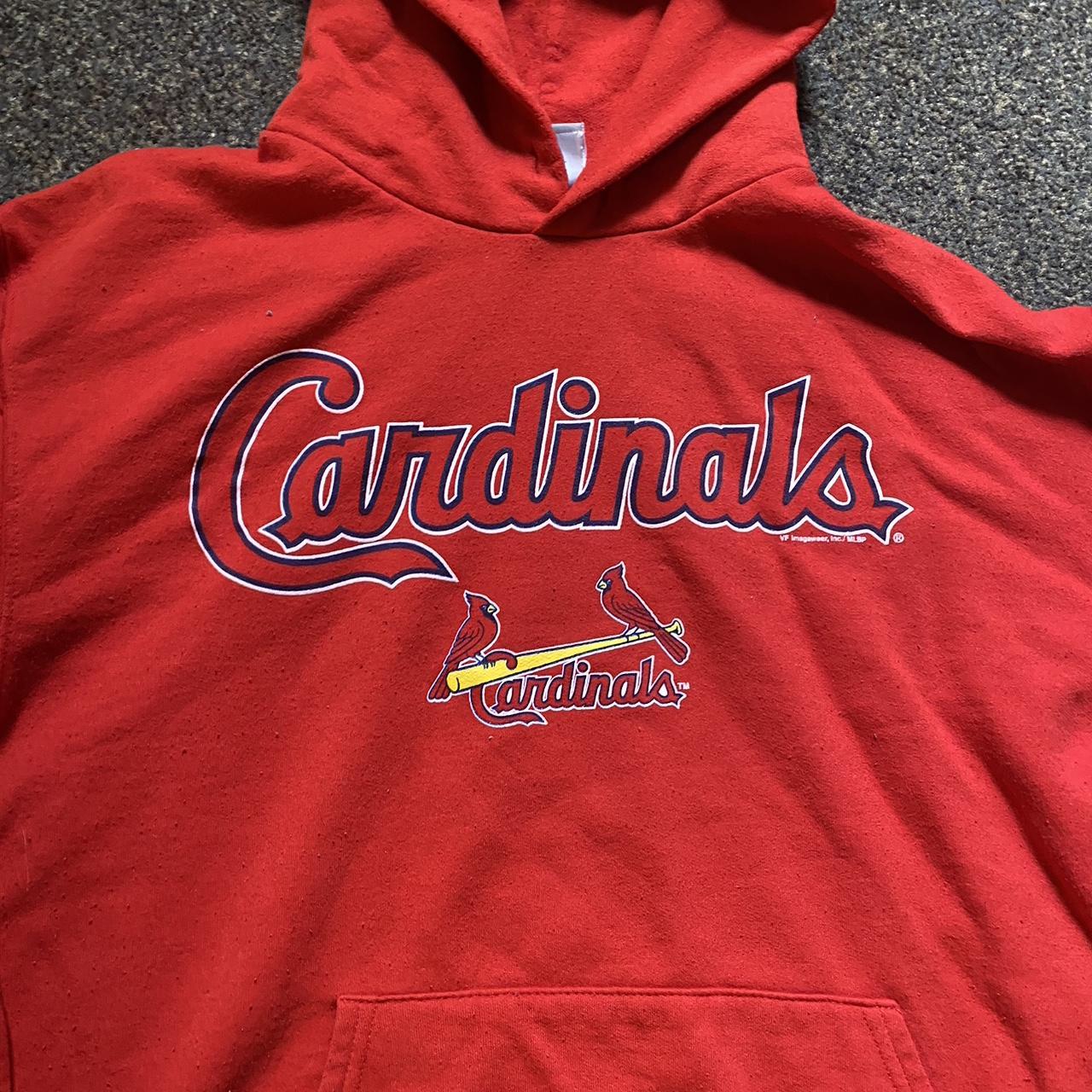 Large Y2K St. Louis Cardinals Baseball Hoodie In - Depop