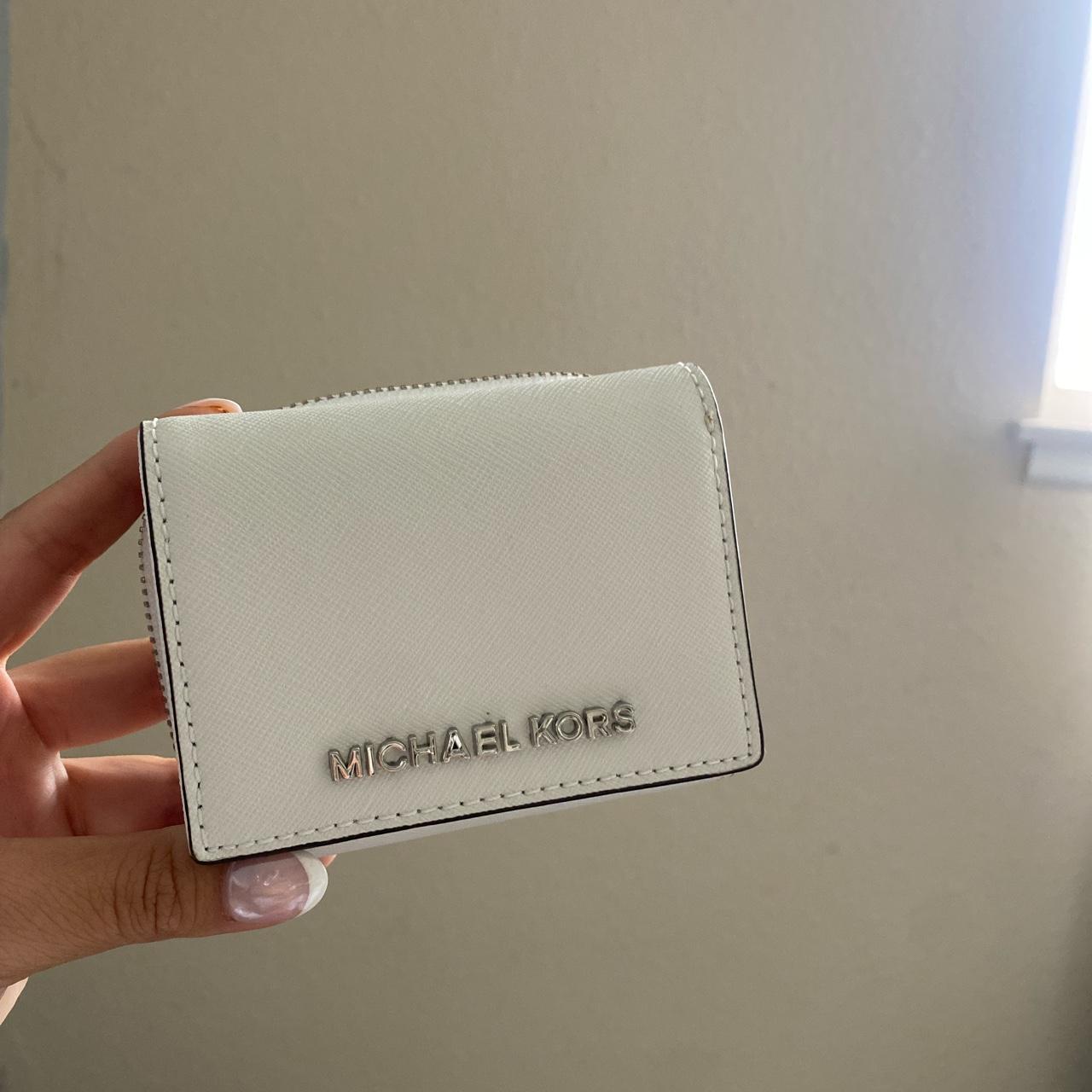 Michael Kors Womens Jet Set Travel Small Top Zip Coin Pouch with Id Holder  In Saffiano Leather Powder Blush  Walmartcom
