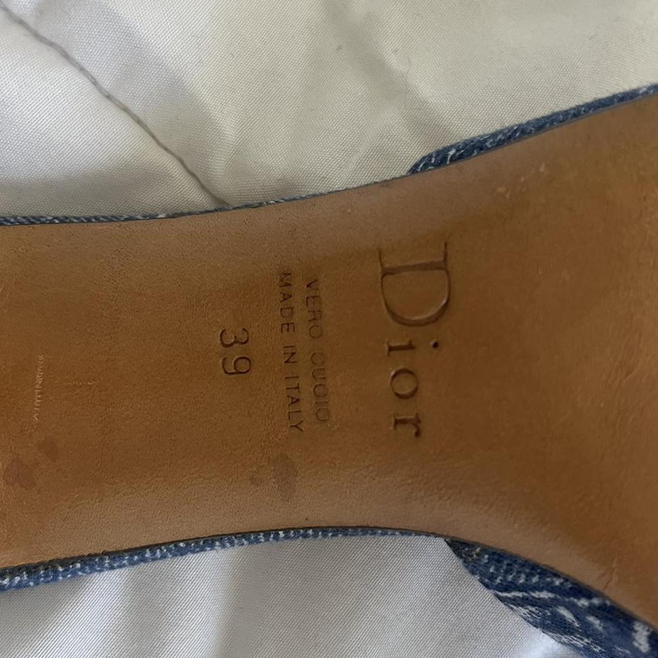 00s DENIM DIOR Y2K MULES SIZE: 39 LOCK N KEY 🔐... - Depop