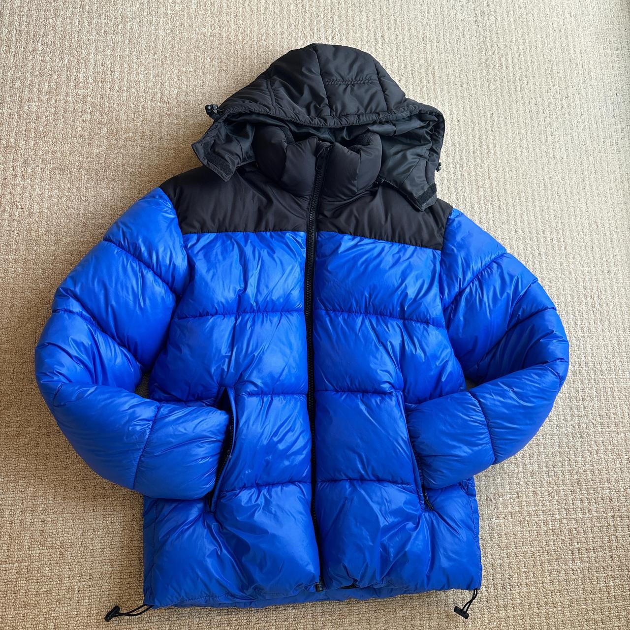 Blue and black primark puffer jacket