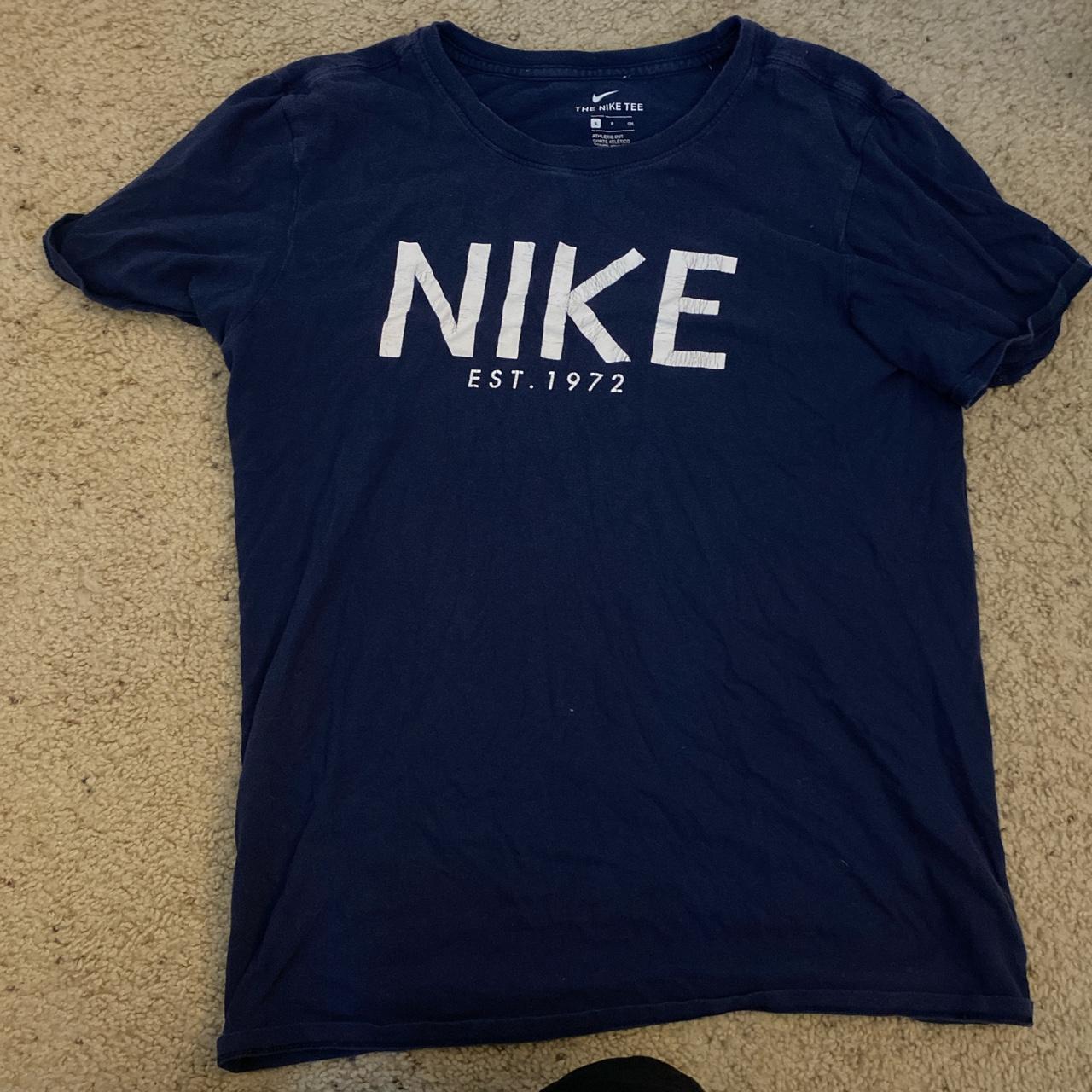 mens blue nike t shirt