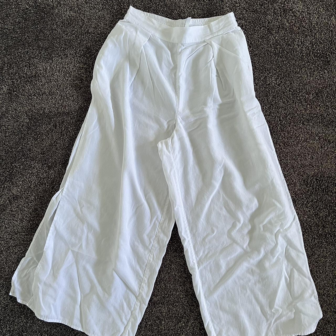 Seafolly linen blend white beach pants. Size... - Depop