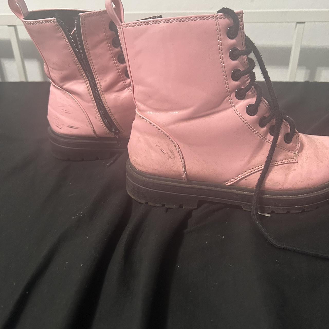 pink knockoff Dr Martens from ross bought 2 yrs... - Depop