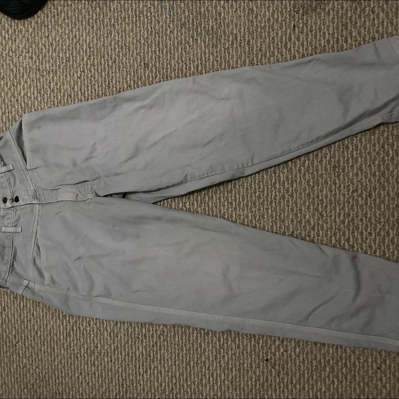 vibtage white girbaud denim 34/32 - Depop