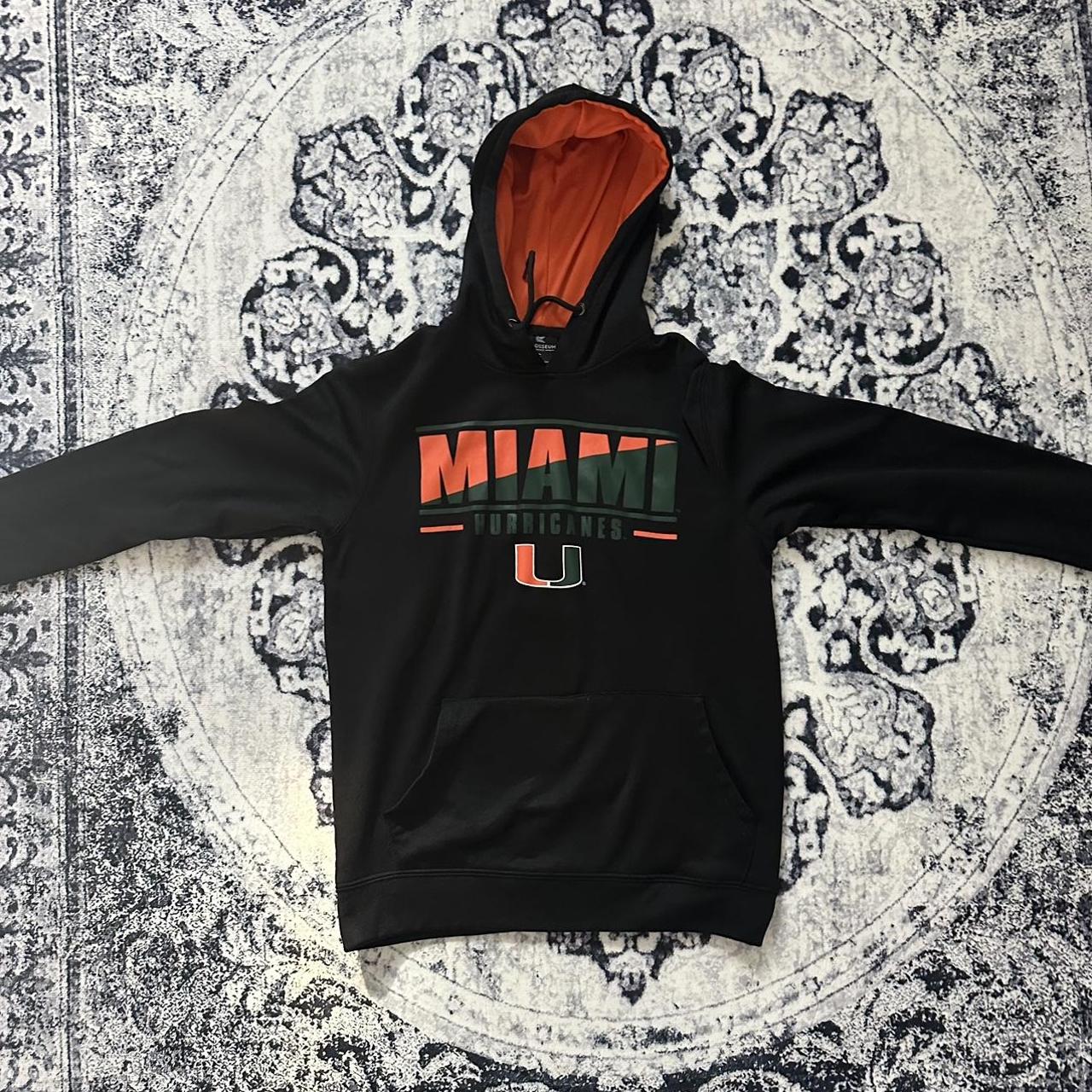 Black miami shop hurricanes hoodie