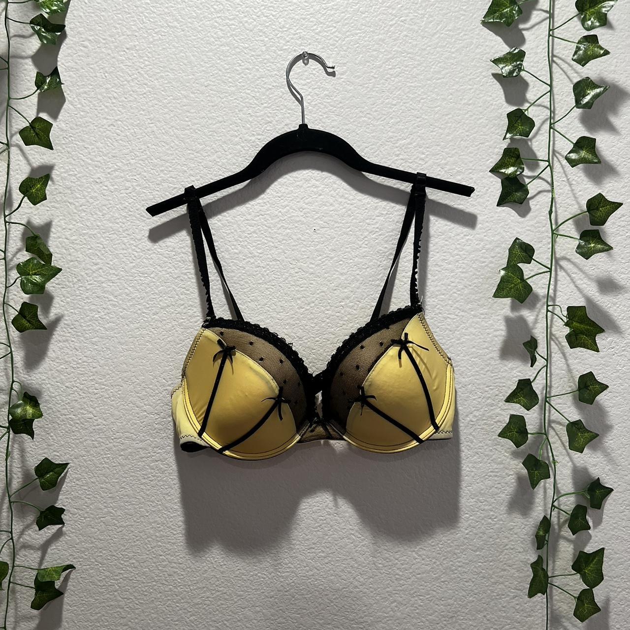 yellow bra Depop