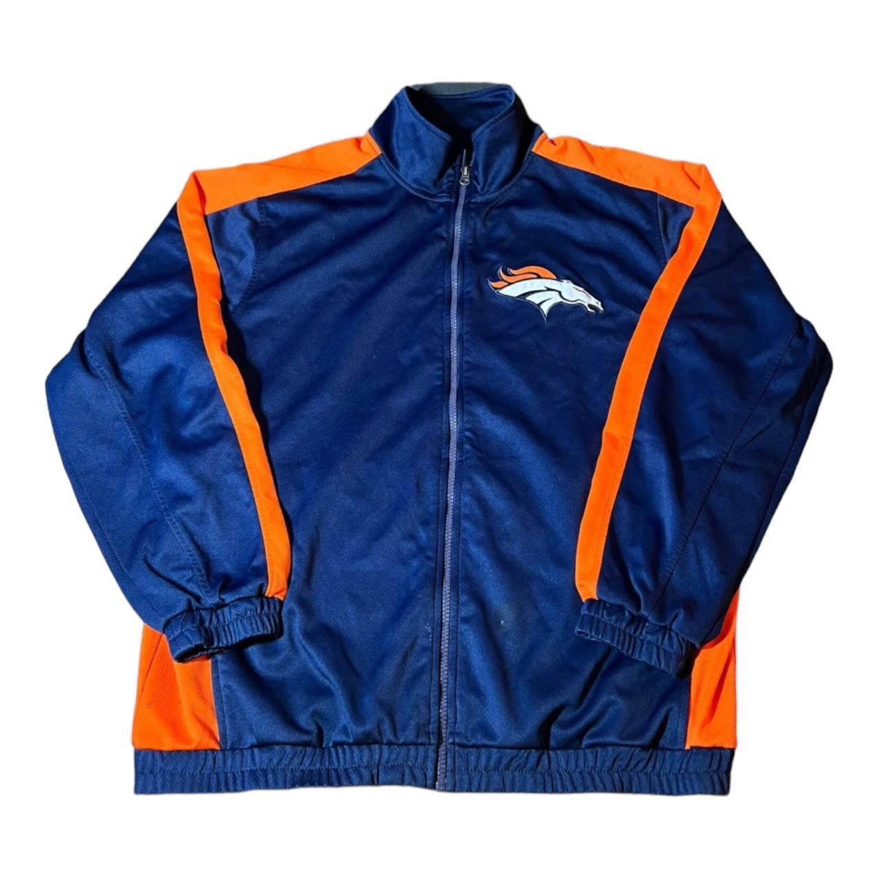 Nike NFL Denver Broncos Orange Full Zip Track Jacket - Depop