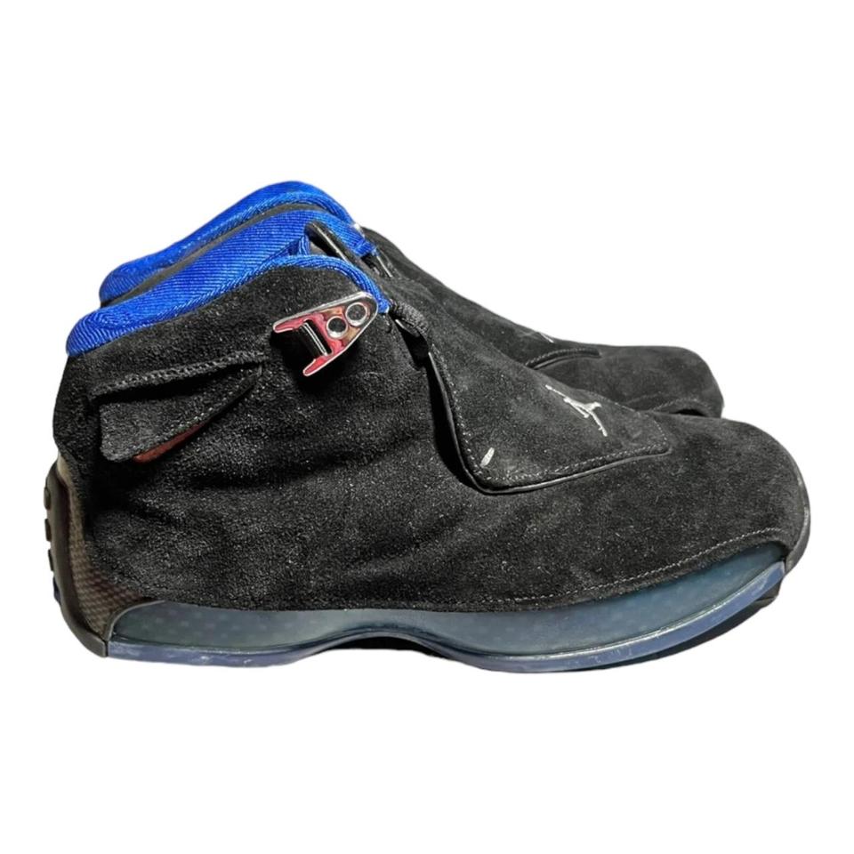 Jordan 18 black on sale suede