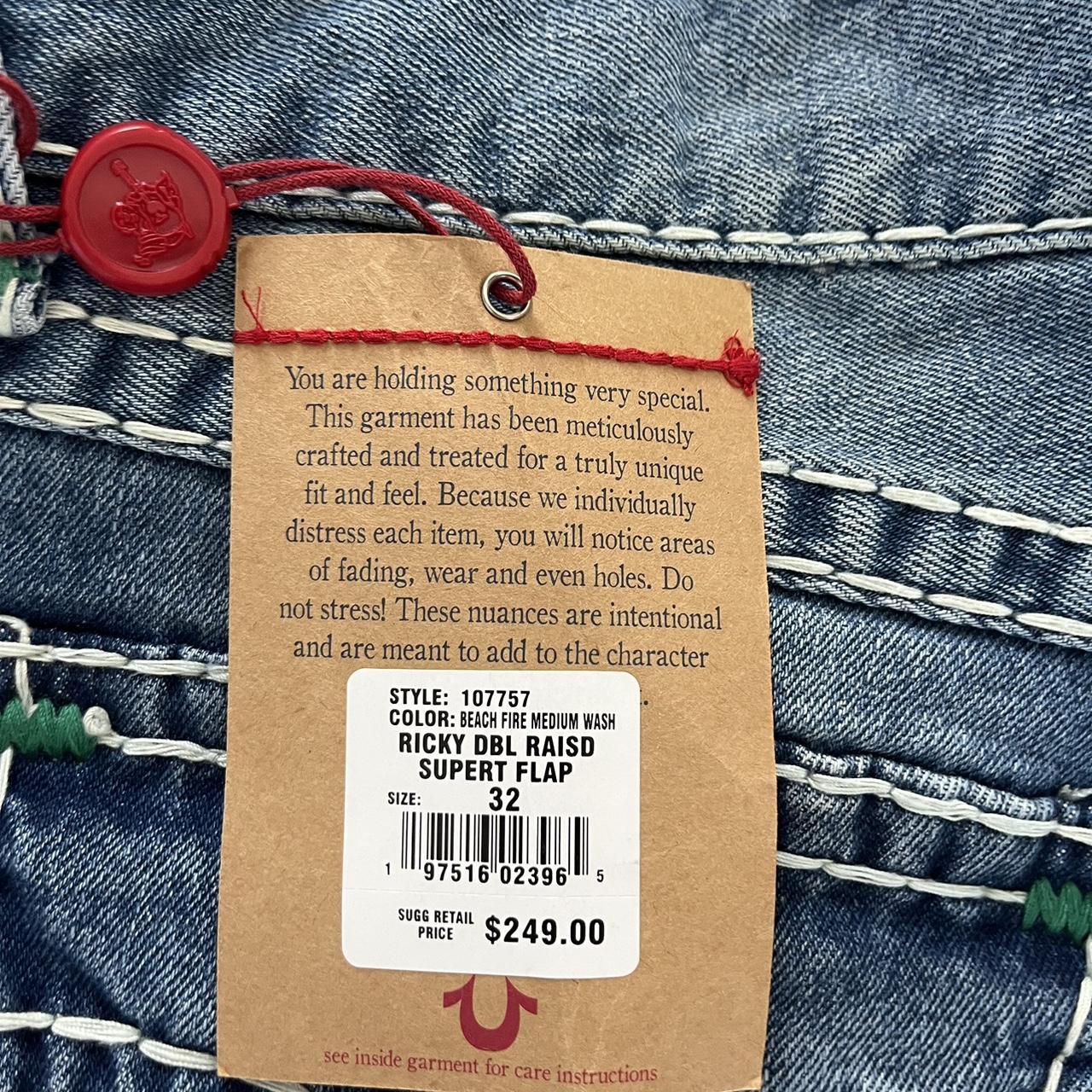 TRUE RELIGION RICKY DOUBLE RAISED HS SUPER T | Depop