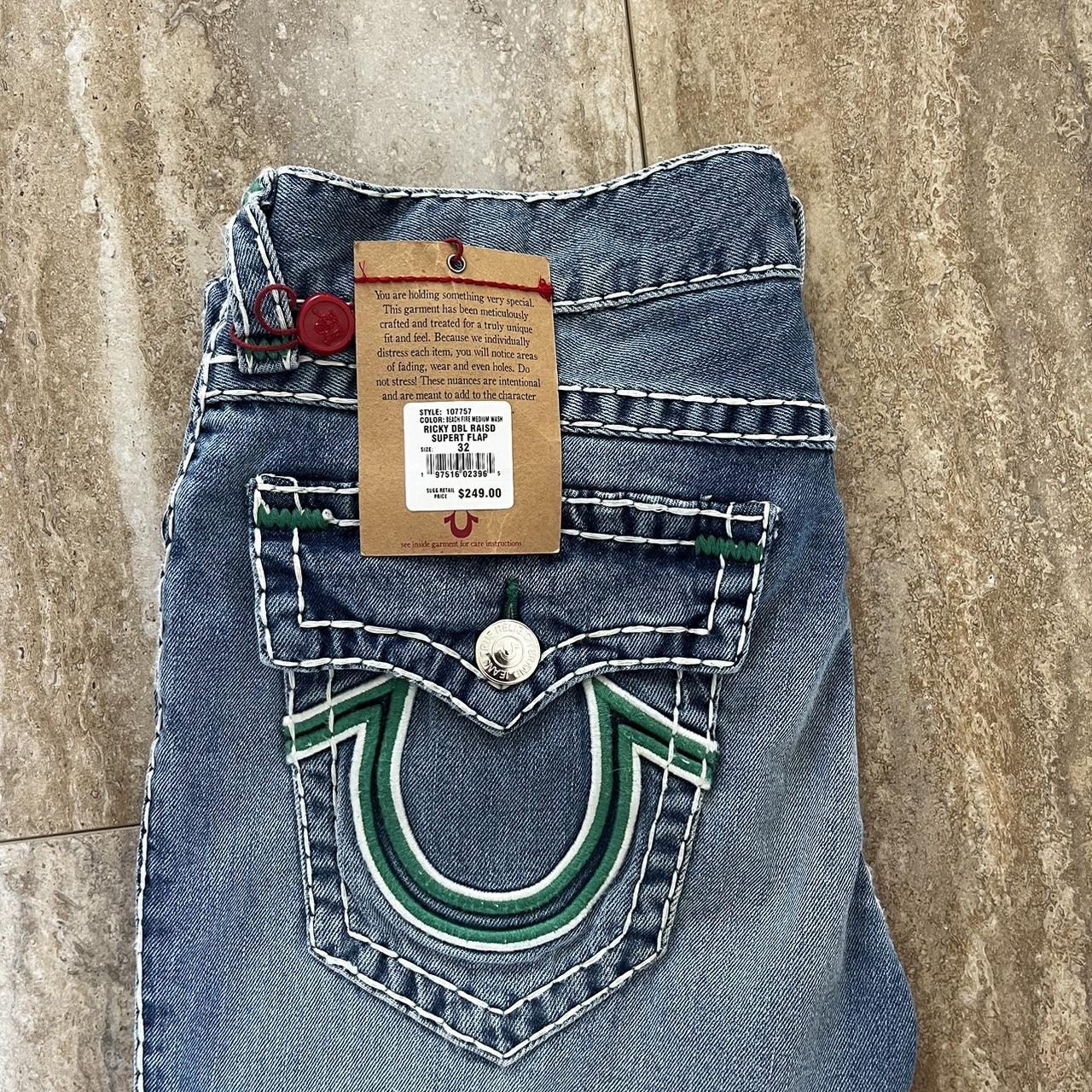 TRUE RELIGION RICKY DOUBLE RAISED HS SUPER T | Depop