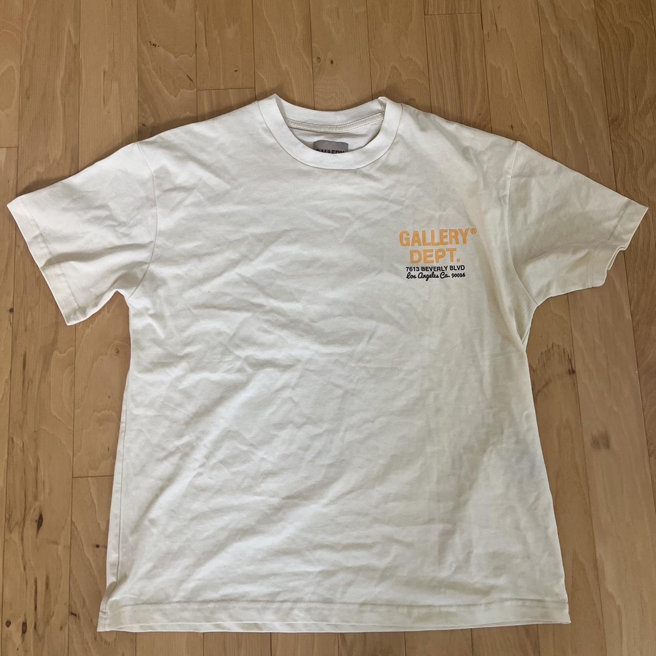 Gallery Dept Drive Thru Tee Cream Size Small... - Depop