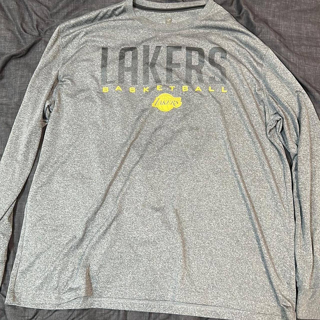 Lakers Long sleeve, dri fit. No cracking in the - Depop