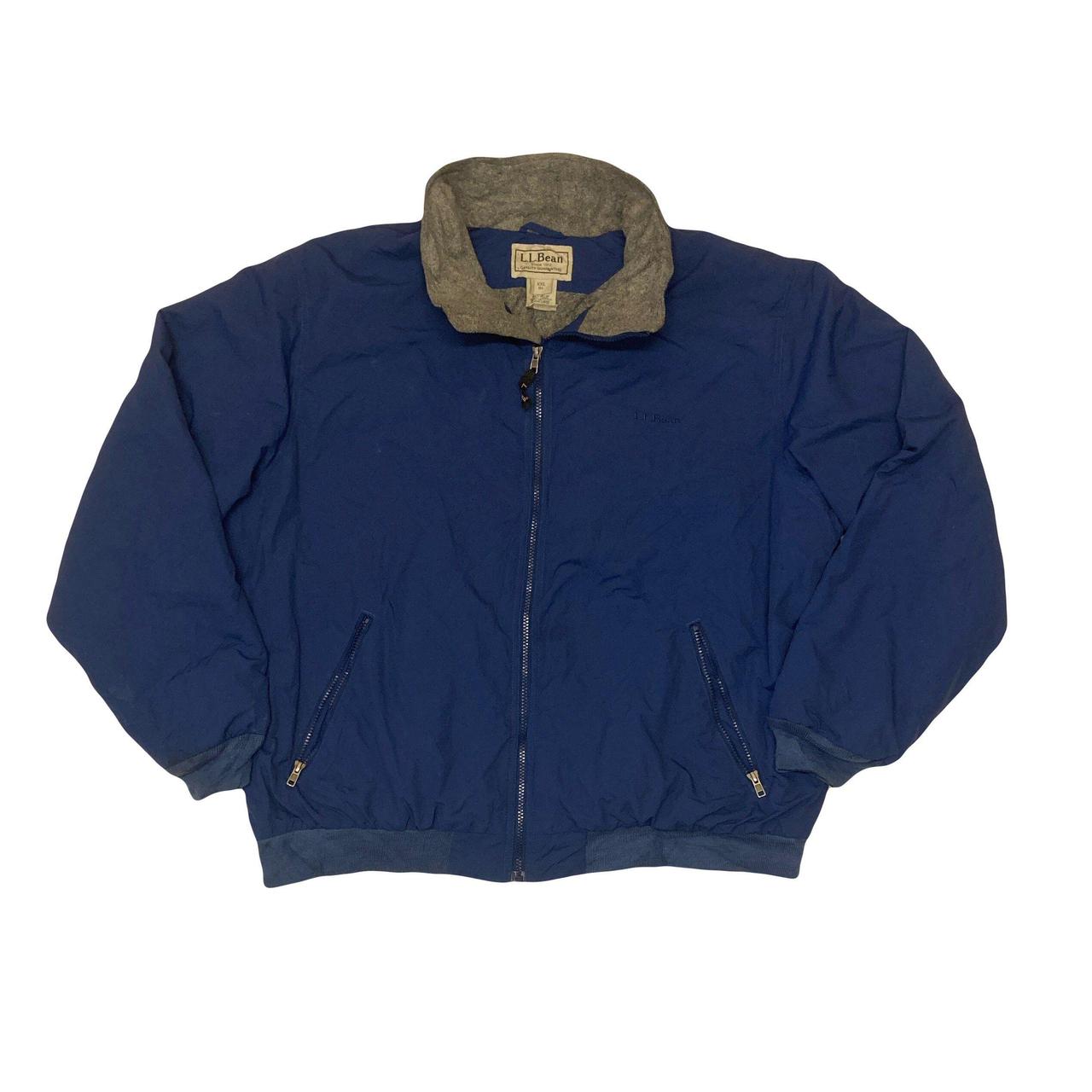 LL Bean navy buy blue windbreaker jacket