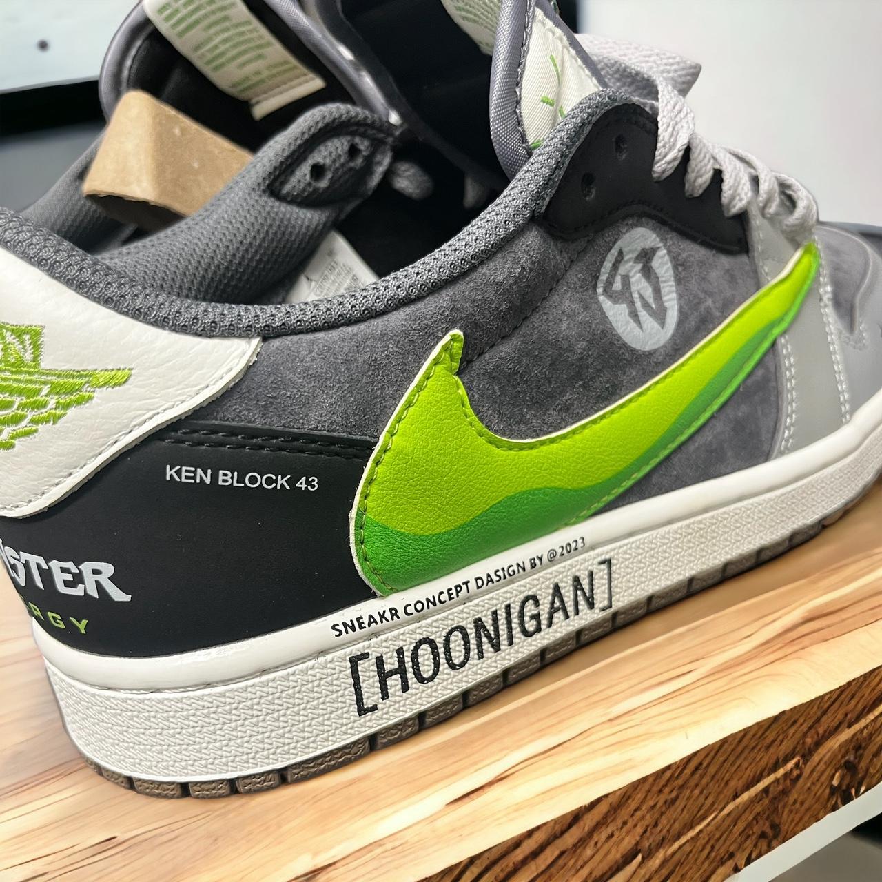 Travis Scott x Ken Block x Air Jordan 1 Low 'Hoonigan' Custom