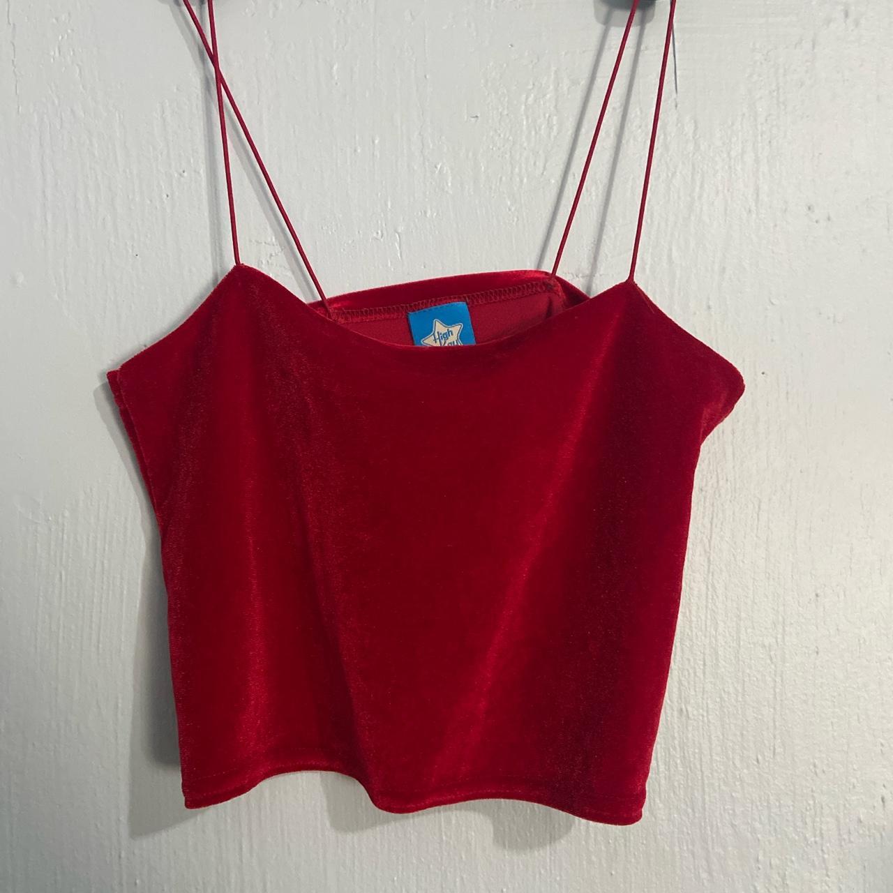 High Key Red Velvet Crop Top Its From Emma Depop