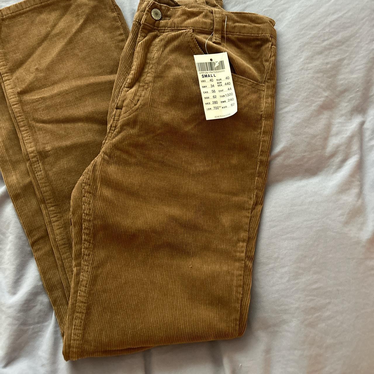 NWT Brandy Melville Brown Corduroy Flare... Depop