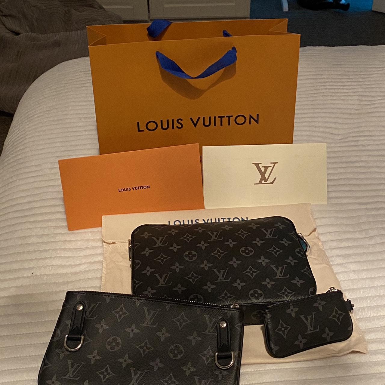 Louis Vuitton Messenger District PM Black/Orange - Depop