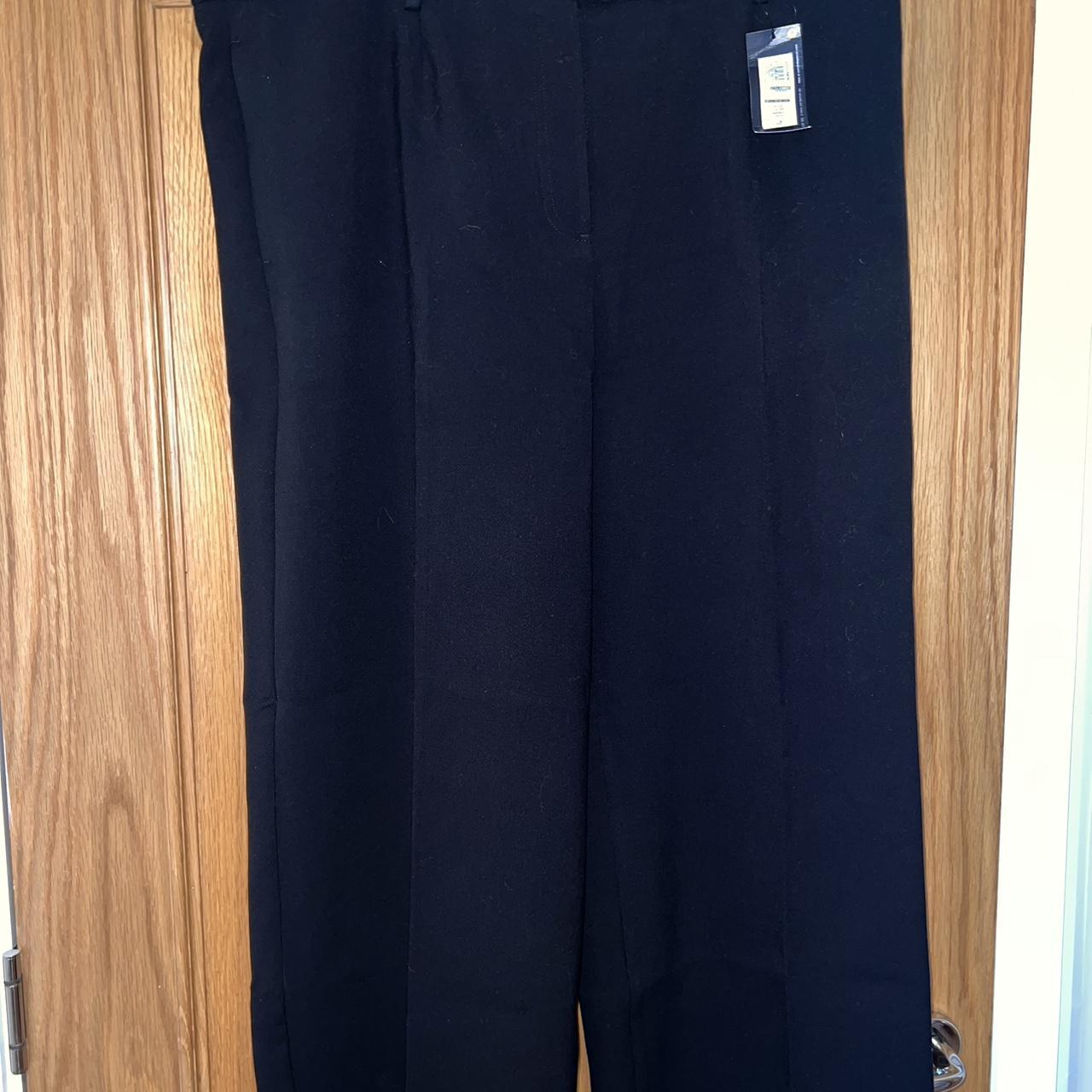 M&S collection tailored straight leg trousers with... Depop