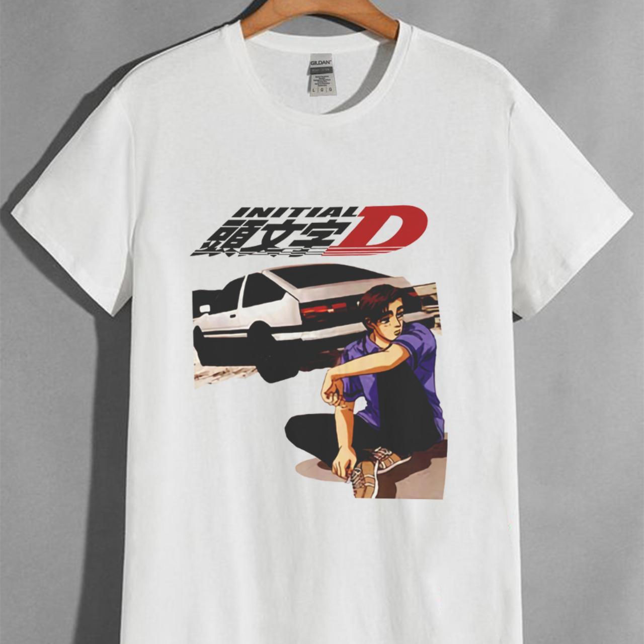 Initial D Anime Manga Cover Car Japanese T shirt