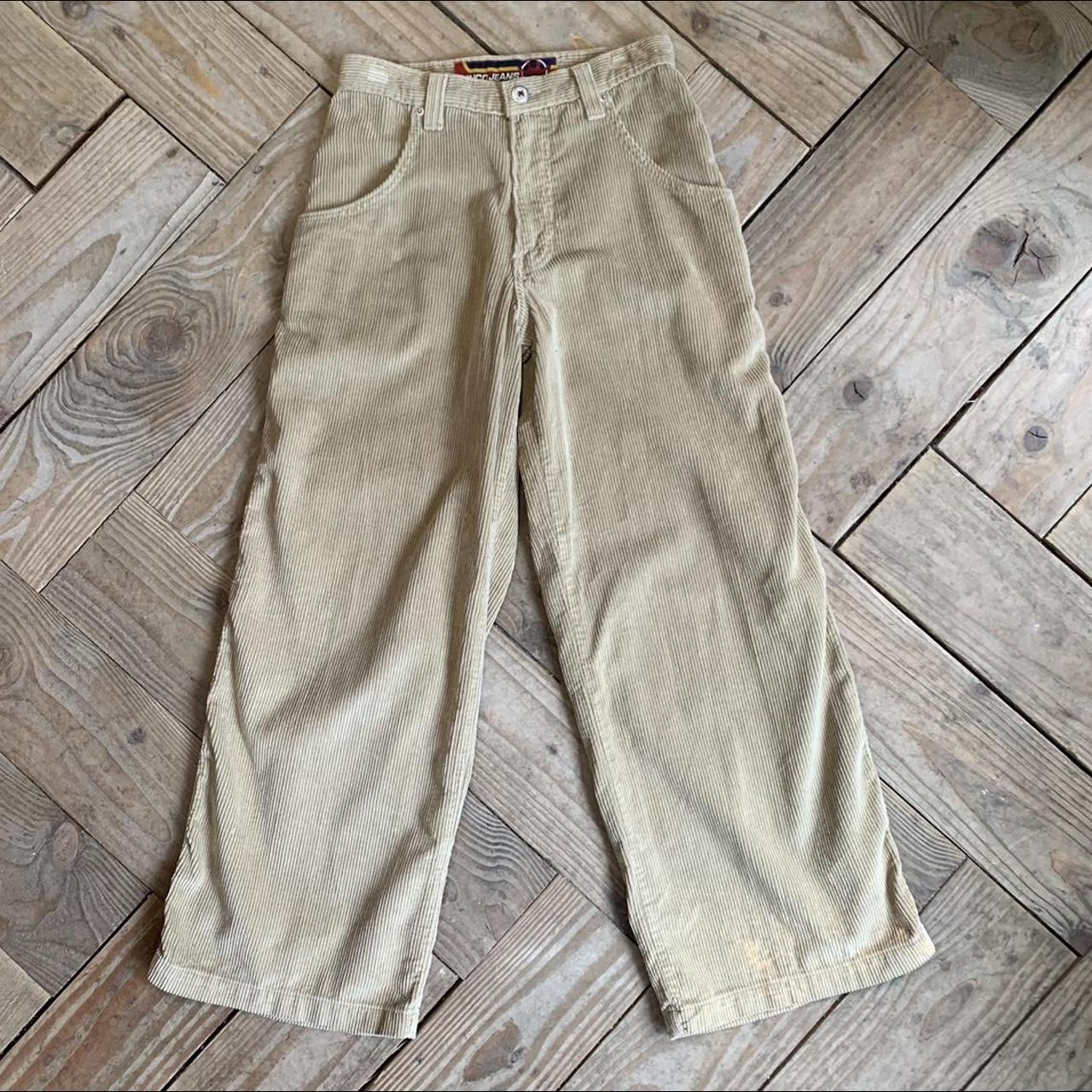 JNCO Men's Tan and Cream Jeans | Depop