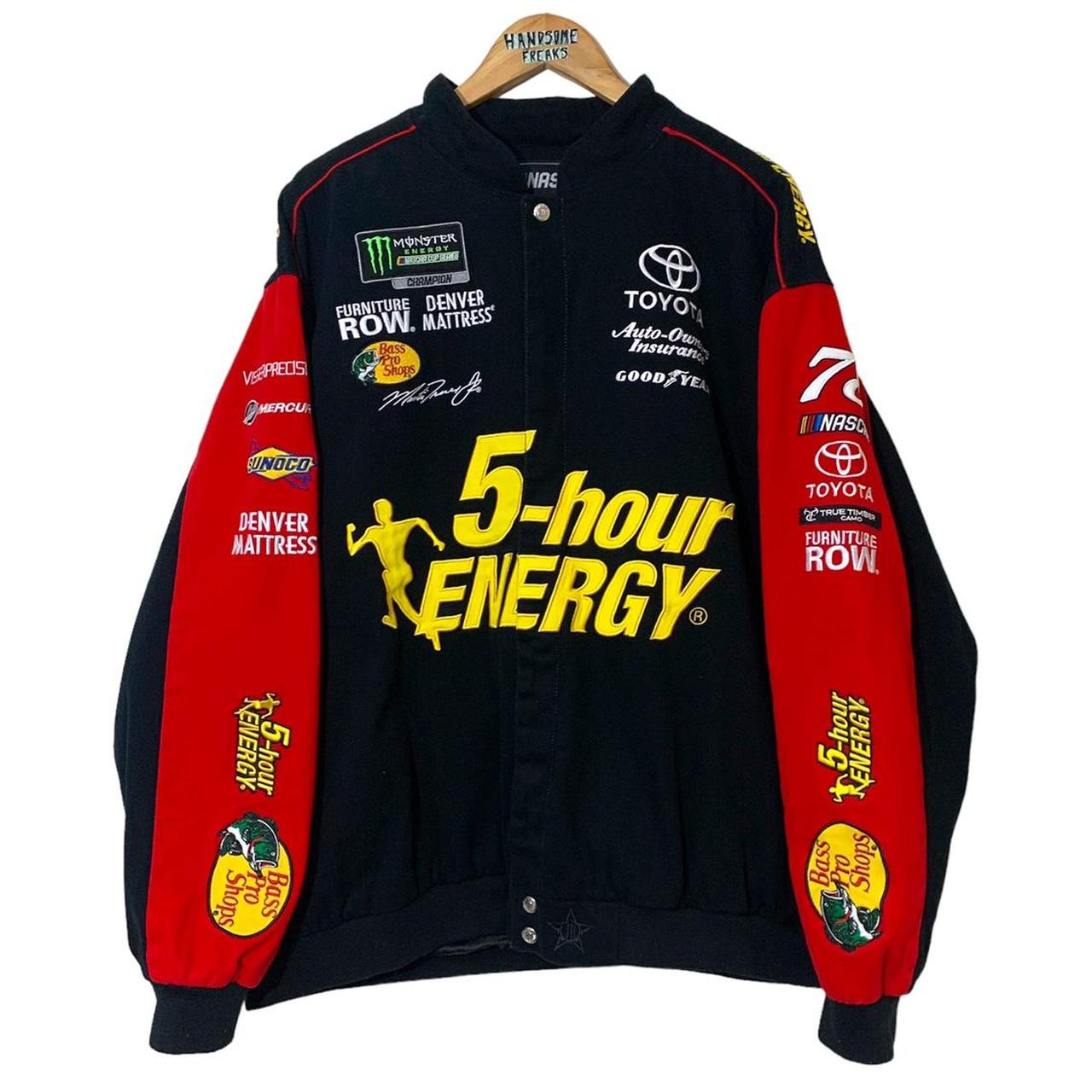 JH Design Men's Black and Red Jacket Depop