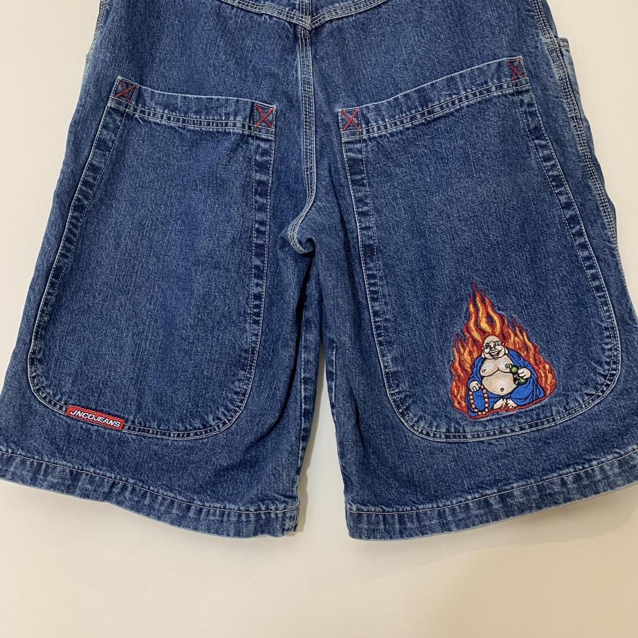 JNCO Women's Blue Shorts Depop